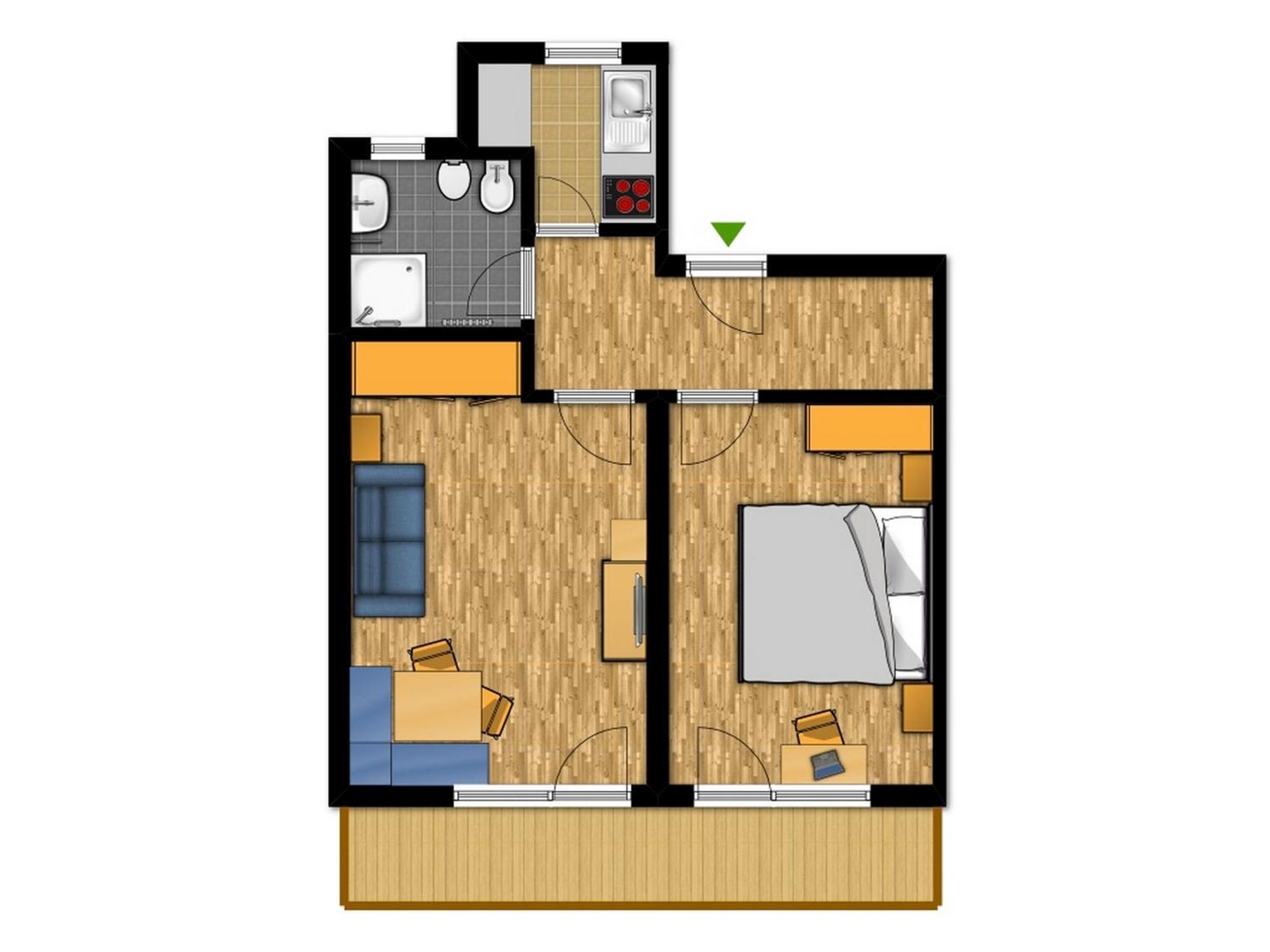 Apartments Lasteis ラ・ヴィッラ 部屋 写真